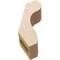 Ekena Millwork 3-inch W x 8-inch D x 12-inch H Stanfield Rough Cedar Woodgrain TimberThane Knee Brace, Primed BRCUR03X08X12STARCPR - alternate 5